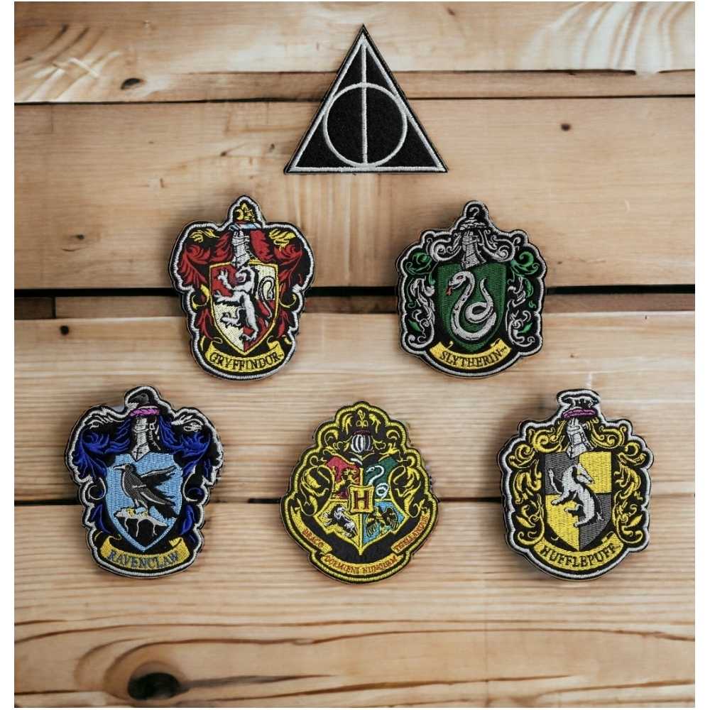 Set aus 6 heissklebenden Aufnähern- Harry Potter