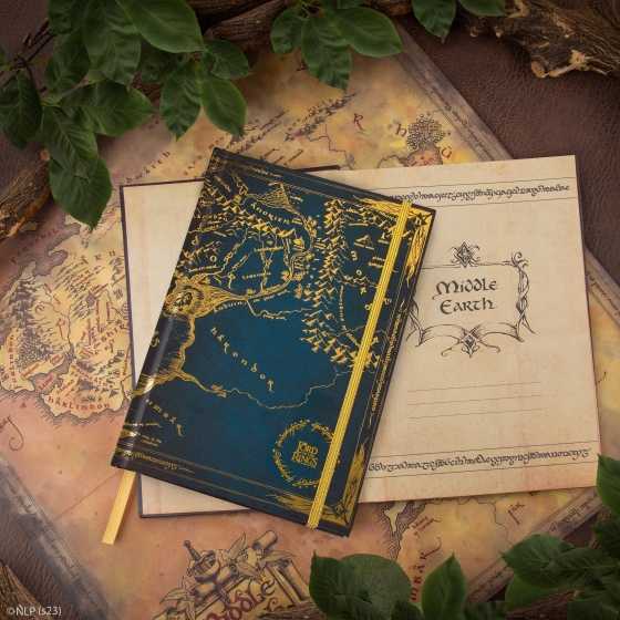 Mittelerde-Notizbuch inkl. Karte - Der Herr der Ringe - Lord of the Rings