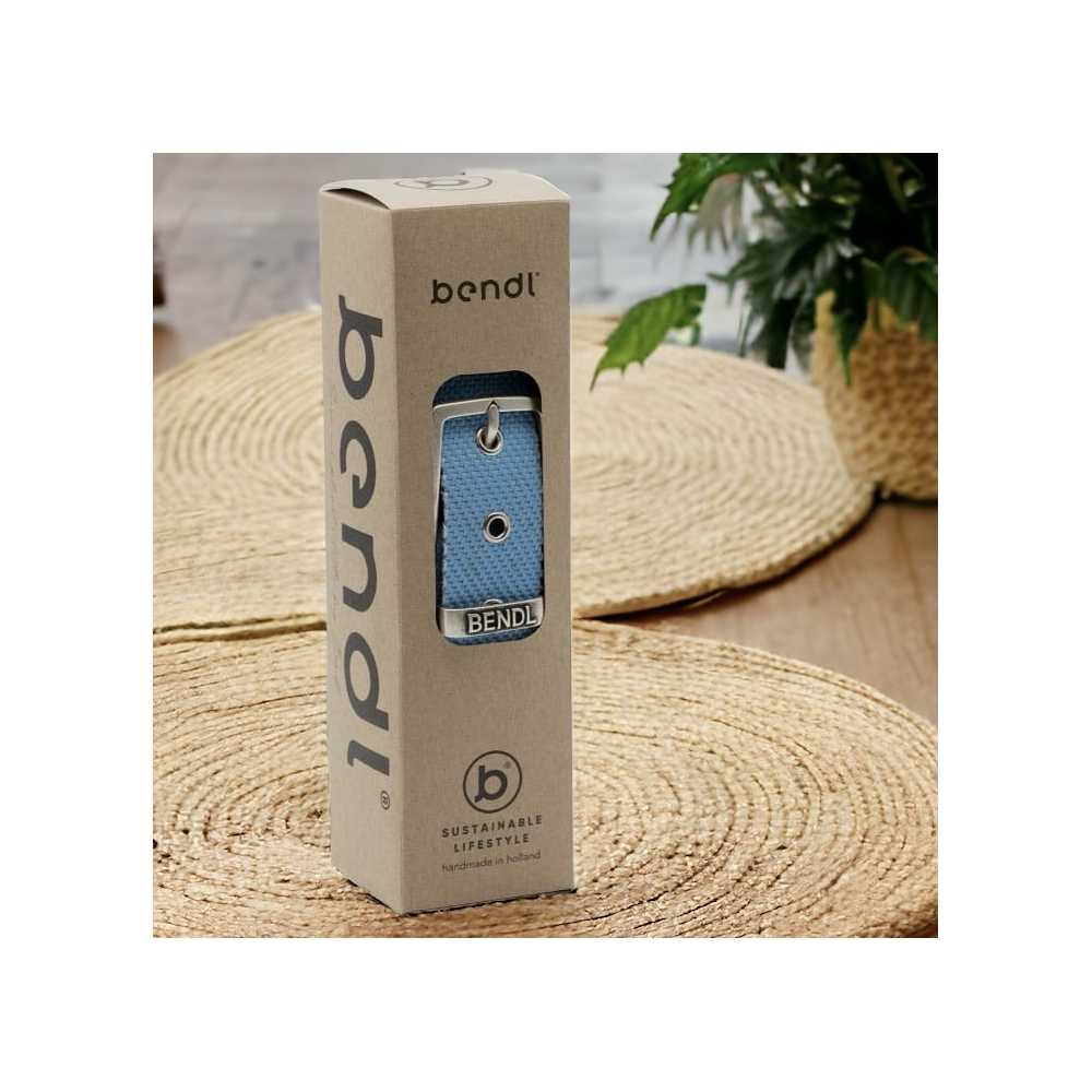 Ceinture tuyau recyclé bleu - Bendl