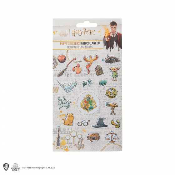 Stickers en mousse - Items de Poudlard - Puffy Stickers - Autocollant 3D - Hogwarts essential - Harry Potter