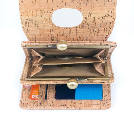 Kartenetui und Brieftasche mit Druck aus Naturkork