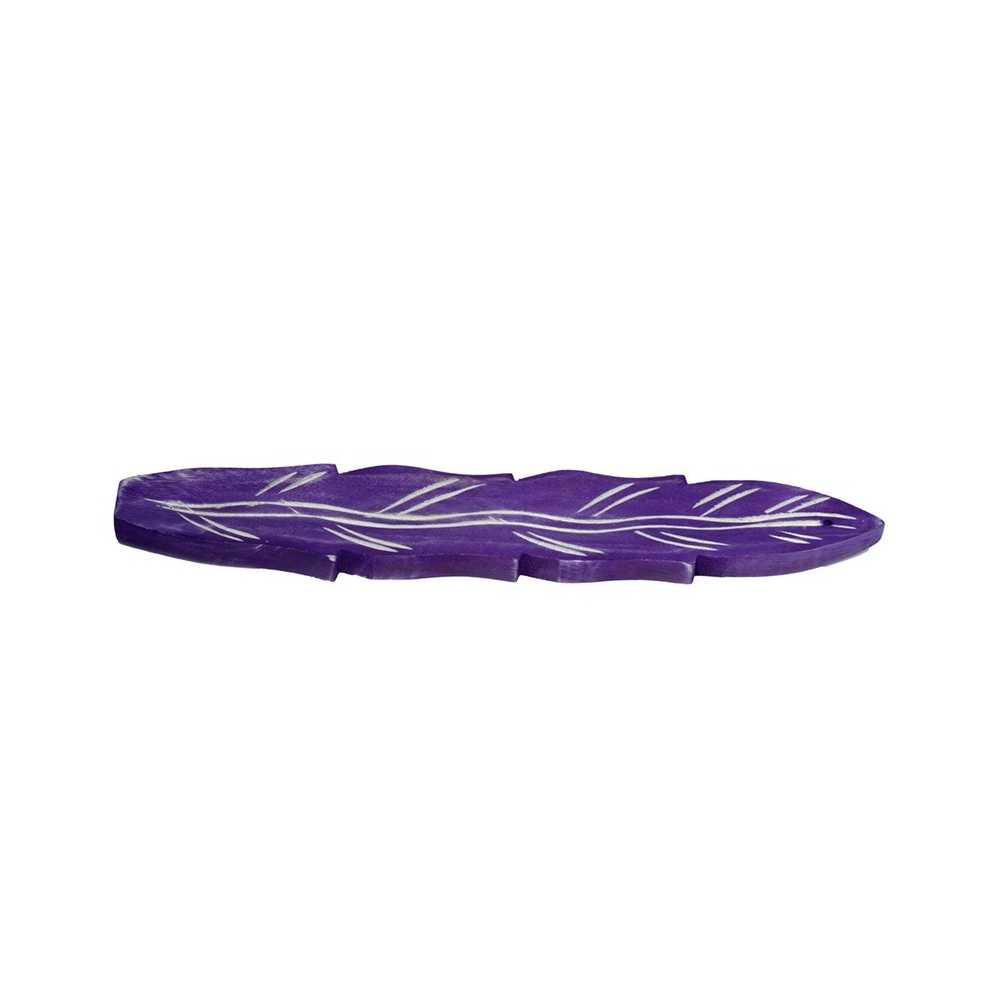Räucherstäbchenbrenner Feder violett