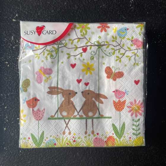 Petites Serviettes Balançoire de Pâques