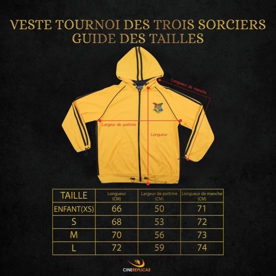 Veste Cédric Diggory tournoi des trois sorciers - Harry Potter