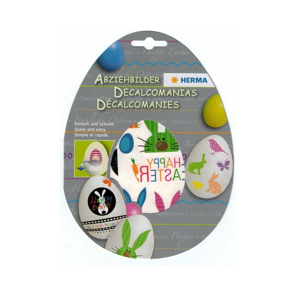 Oster-Abziehbilder "Happy Easter"