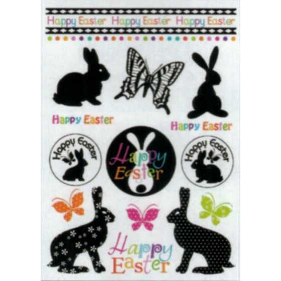 Décalcomanies de Pâques "Happy Easter"
