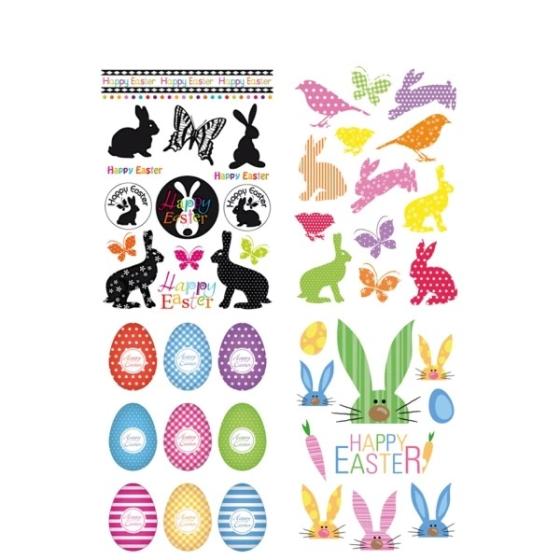 Décalcomanies de Pâques "Happy Easter"