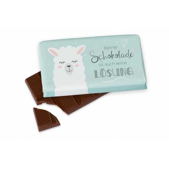 Schokolade Lama - Keine Schokolade ist auch keine Lösung