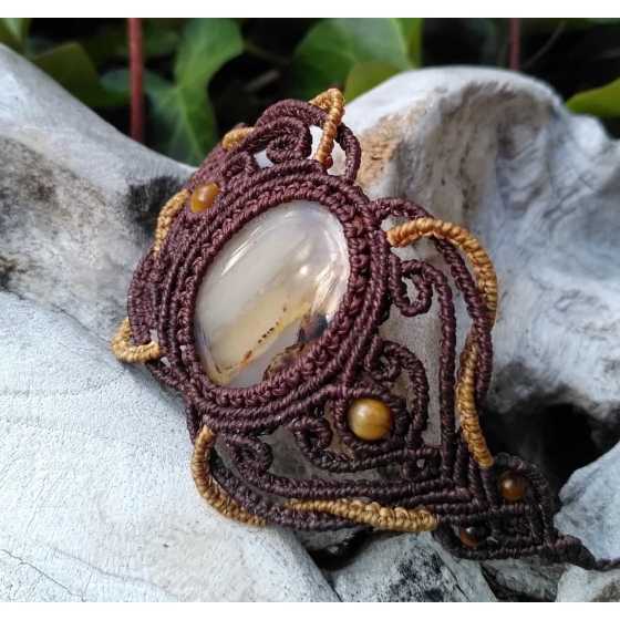 Agate Montana - Bracelet "manchette"