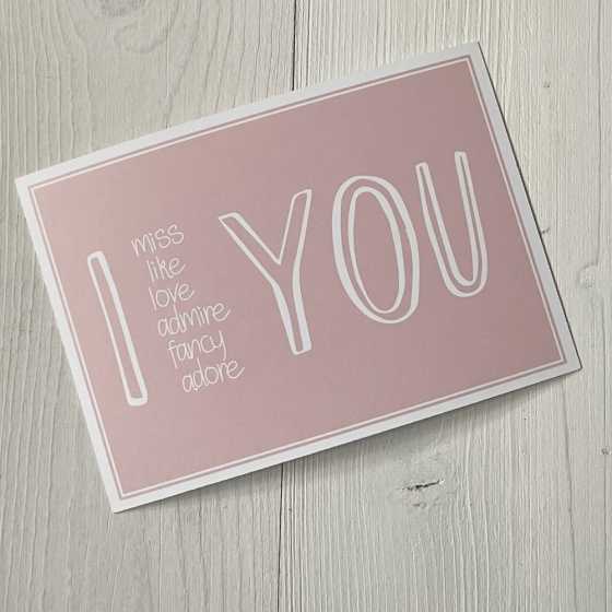 Carte postale "I love You"