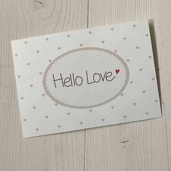 Postkarte "Hello Love"