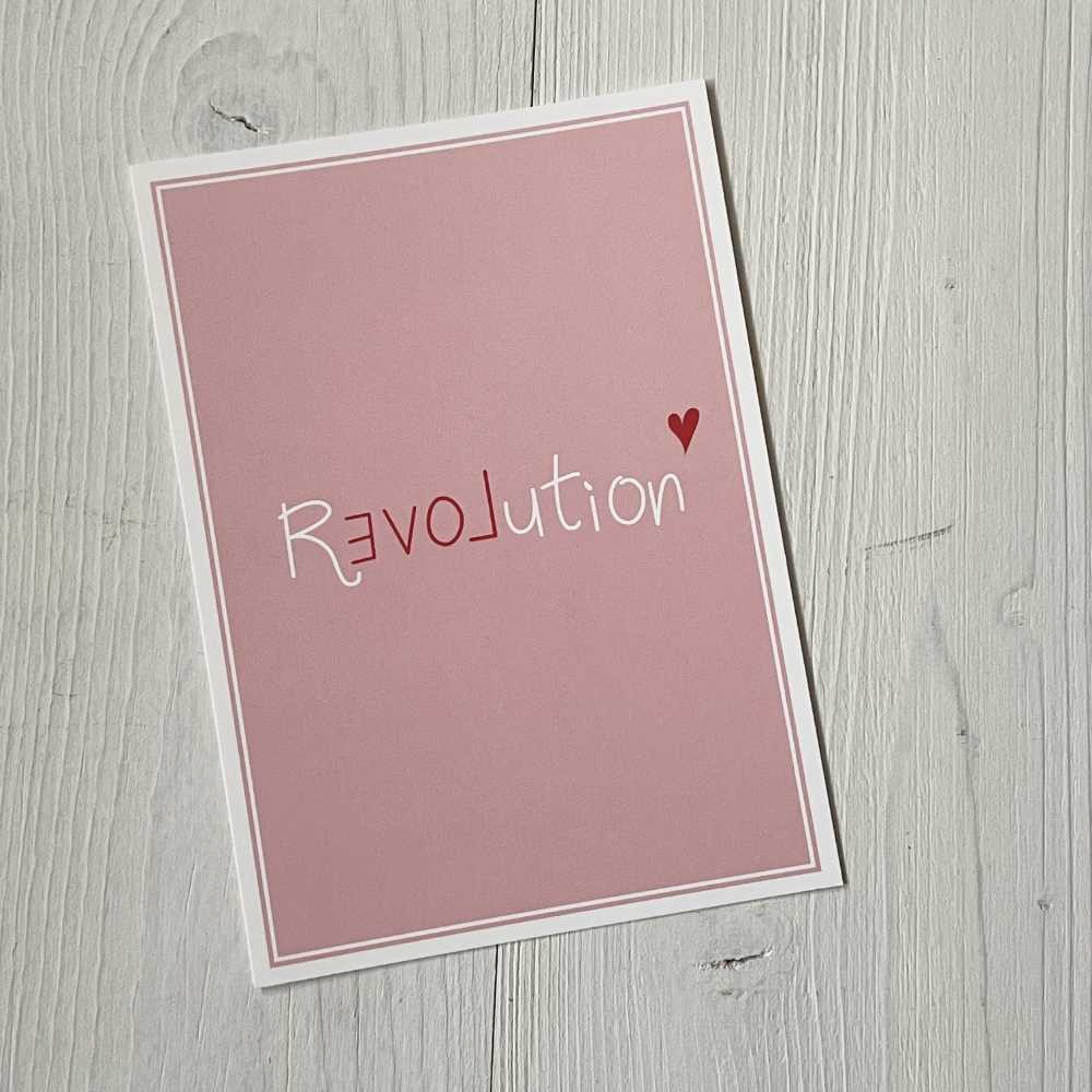 Postkarte "Revolution"