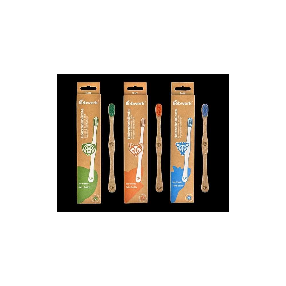 Brosse à dents Kids en bois - Liebwerk