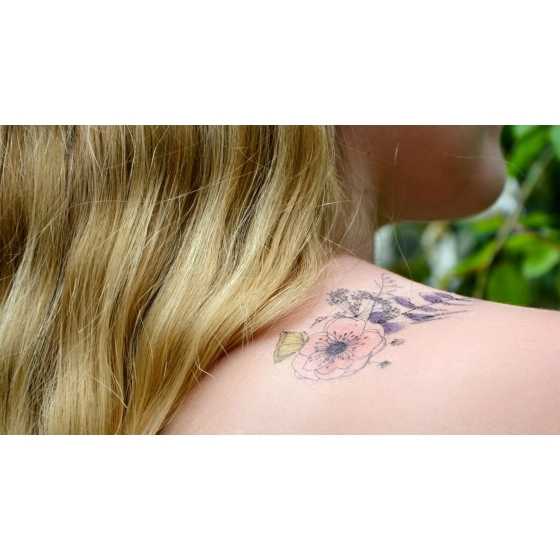 Vergänglichen Tattoos - Botanik - Sioou