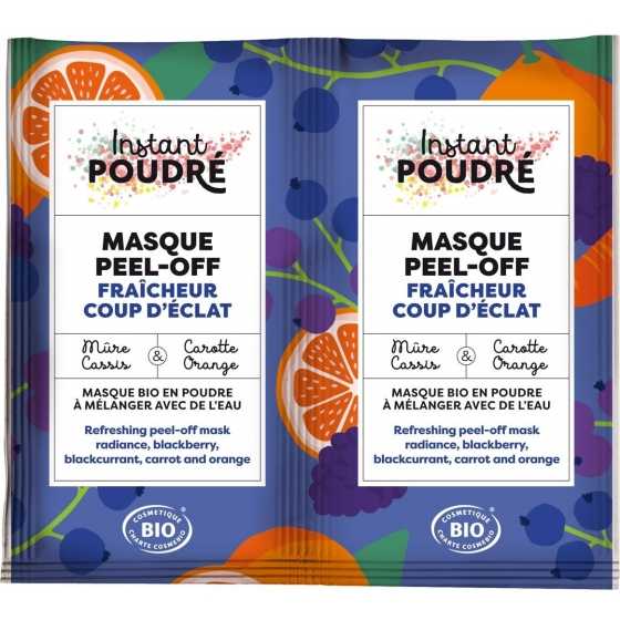 Masque Bio Peel-off - Fraîcheur Coup d'éclat - Baie d'Açaï - Instant Poudré