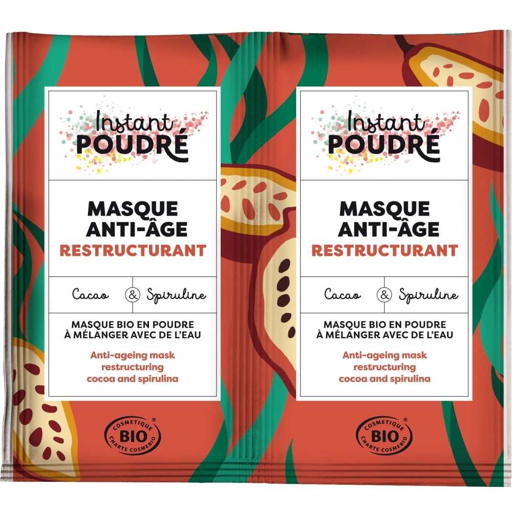 Bio Anti-Ageing Restructuring Mask Cacao & Spirulina - Instant Poudré