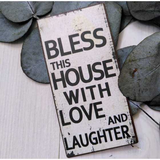 Magnet "Bless this house with love and laughter"