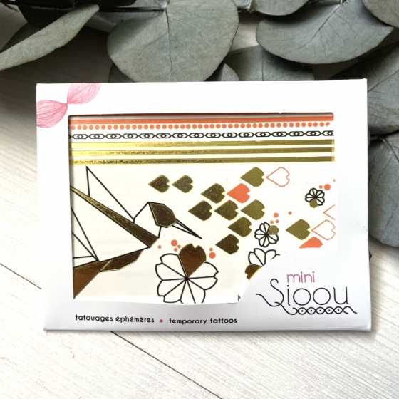 Tatouages éphémères - Mini Origami - Sioou