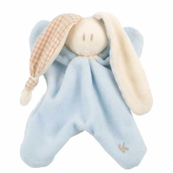 Doudou chiffon lapin bleu - Keptin-Jr