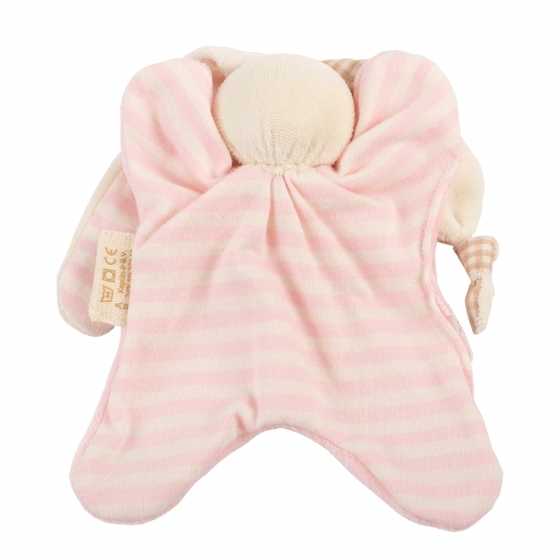 Kuscheltier Lappen rosa Kaninchen - Keptin-Jr