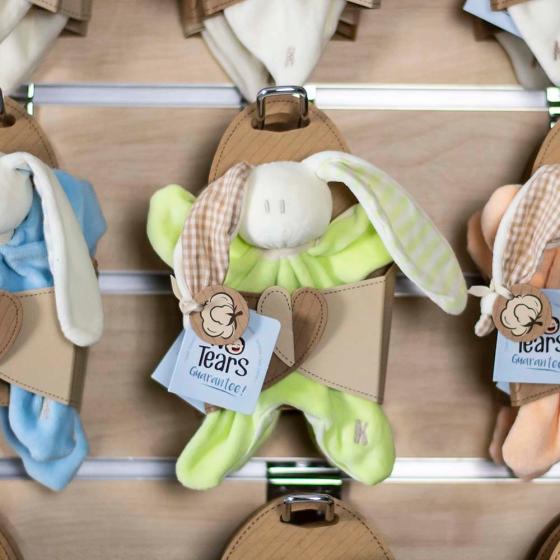 Kuscheltier Lappen grün Kaninchen - Keptin-Jr