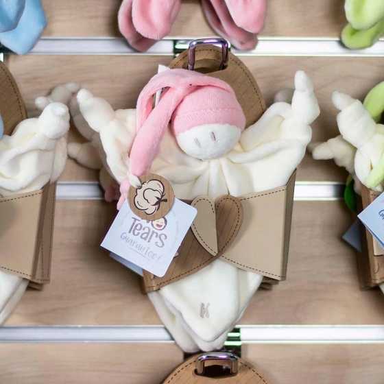 Doudou chiffon bonnet rose - Keptin-Jr