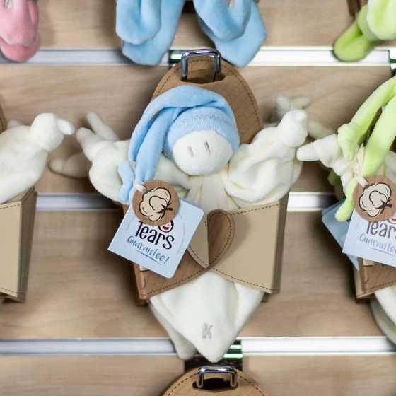 Doudou chiffon bonnet bleu - Keptin-Jr