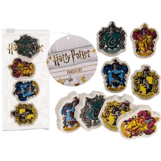 Set Gommes les 4 maisons - Harry Potter