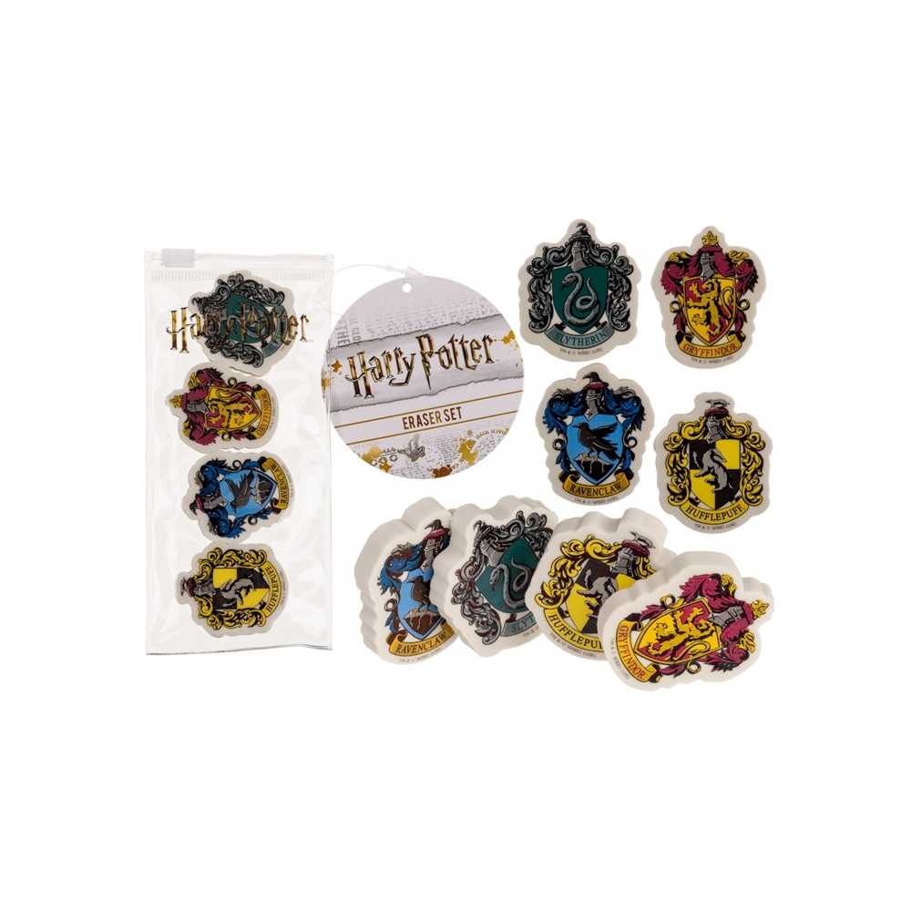 Set Gommes les 4 maisons - Harry Potter