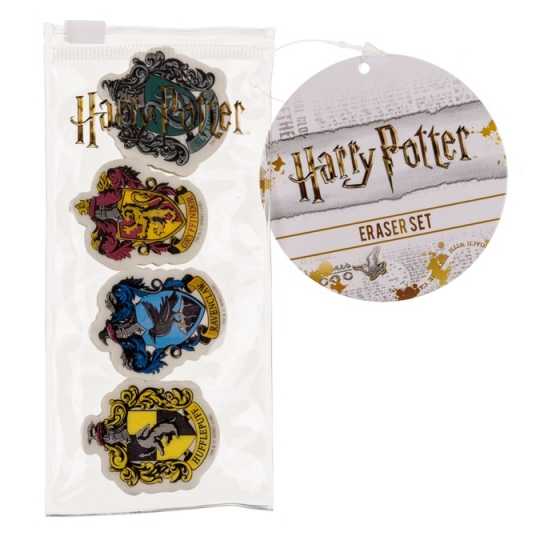 Radiergummi-Set Die 4 Häuser - Harry Potter