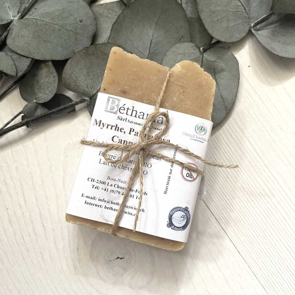 Savon Bethania Myrrhe-Palma rosa-cannelle