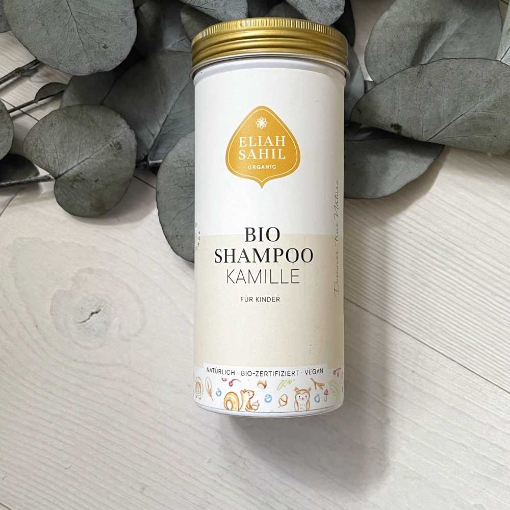 Shampooing bio en poudre à la camomille pour enfants - Eliah Sahil