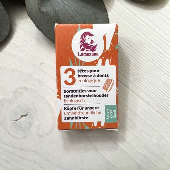 Recharge 3 têtes de brosse à dents Soft - Lamazuna