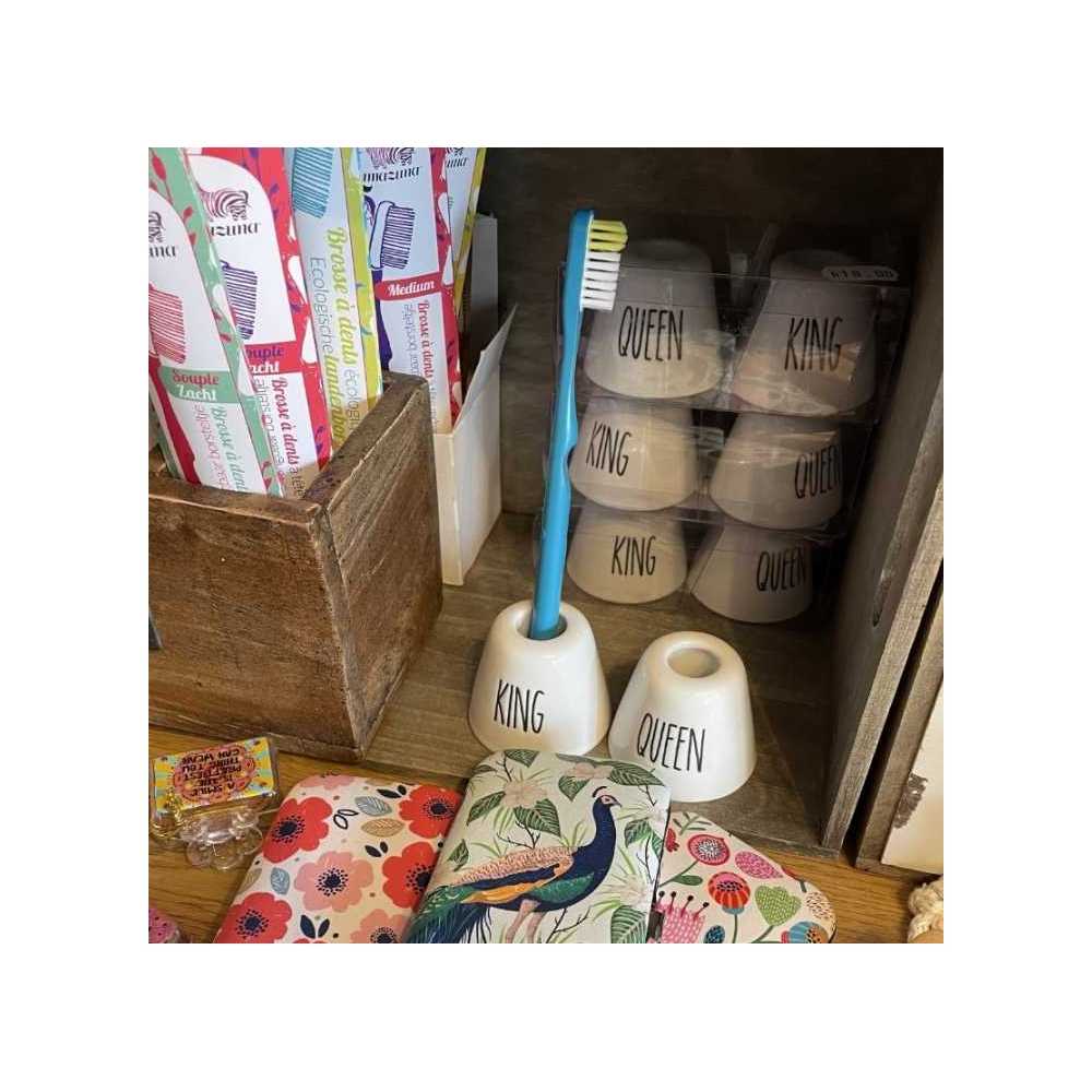 Zahnbürstenhalter king/queen - Clayre & Eef