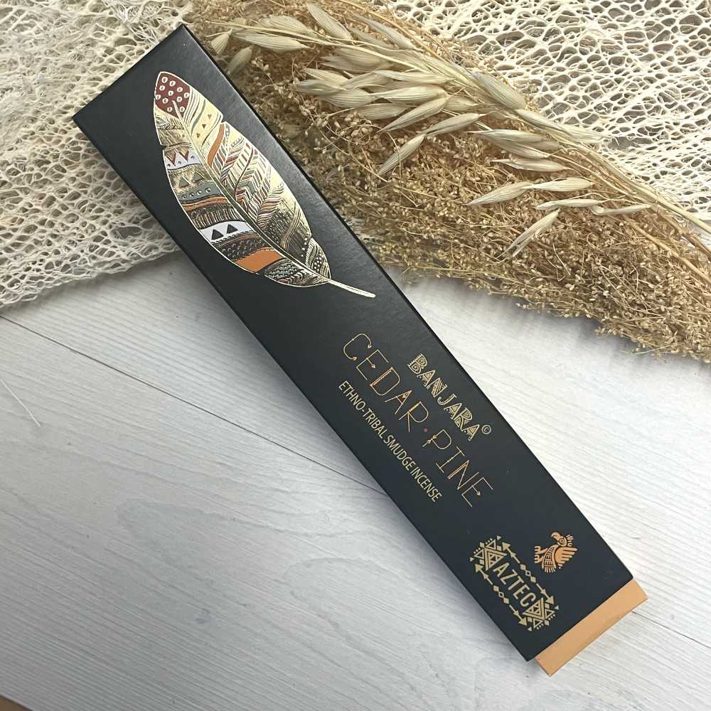 Bois de cèdre - Bâtons d'encens Banjara Ethno-Tribal Smudge