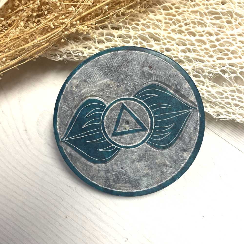 Räuchermännchen Chakra blau