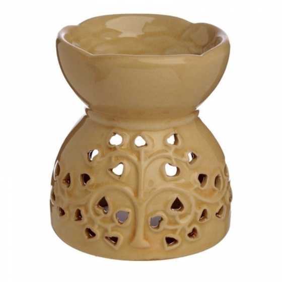 Duftbrenner und Wachsschmelzer, Blätterbaum beige