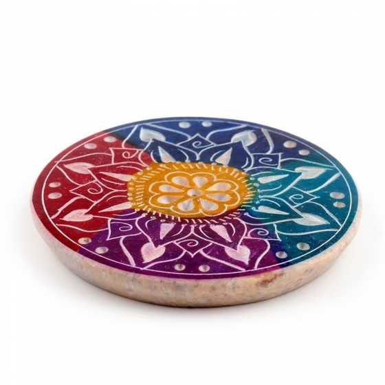 Speckstein Blütenblätter Räucherstäbchenhalter