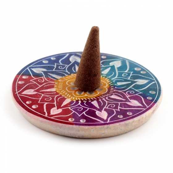 Porte-encens Pétales en stéatite