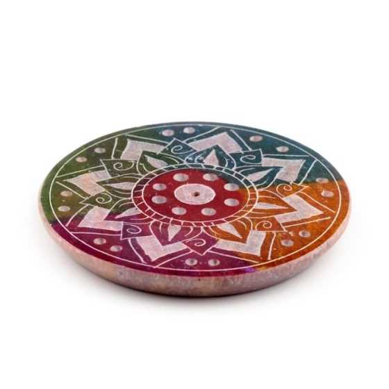 Porte-encens Tournesol en stéatite