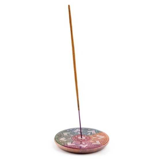 Porte-encens Tournesol en stéatite