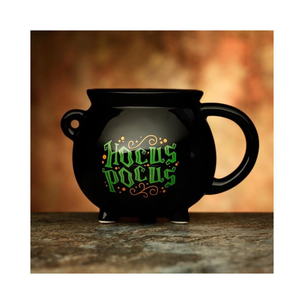 Tasse in Form eines schwarzen Kessels Hokus Pokus