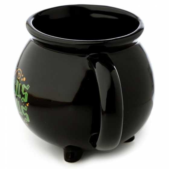 Tasse en forme de chaudron noir Hokus Pokus