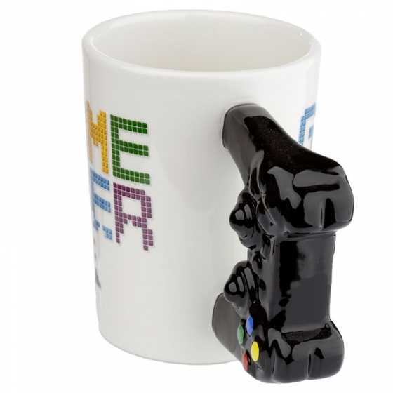 Tasse Game Over avec anse en forme de manette