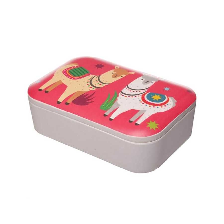 Llamapalooza Lama wiederverwendbare Lunchbox aus Bambus-Verbundsstoff