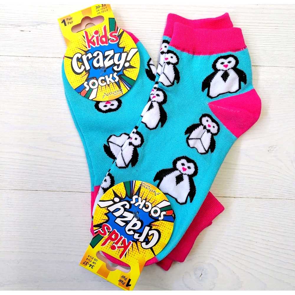 Chaussettes Pingouin - Kids Crazy! Socks - Antonio