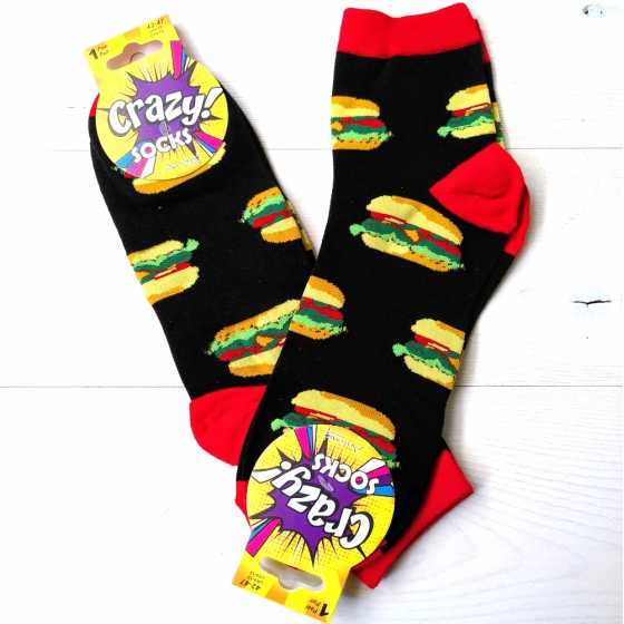 Chaussettes Burger - Crazy! Socks - Antonio