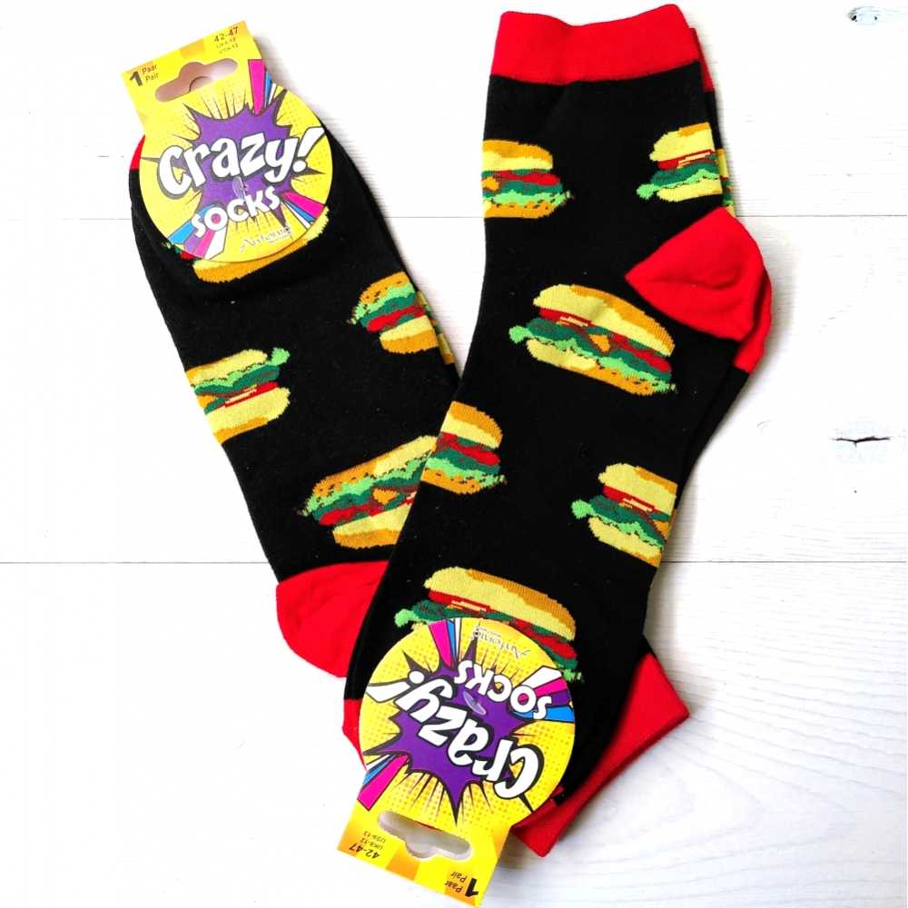 Chaussettes Burger - Crazy! Socks - Antonio