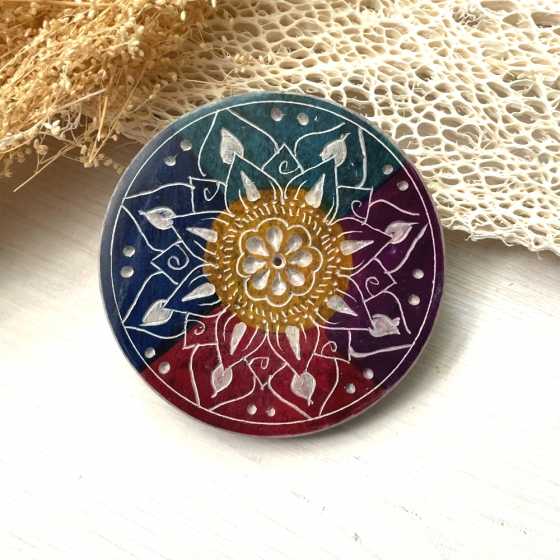 Porte-encens Pétales en stéatite