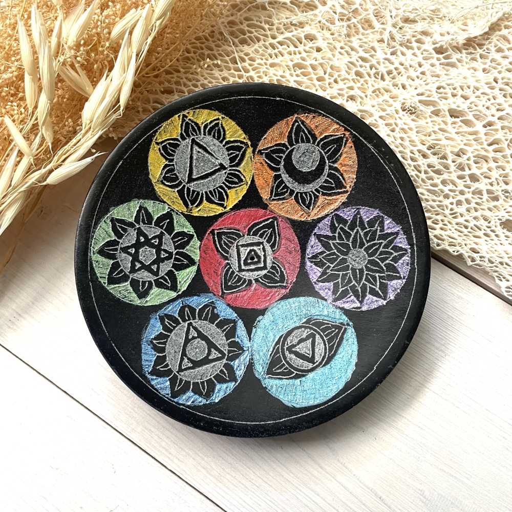 Brûle encens 7 Chakras rond